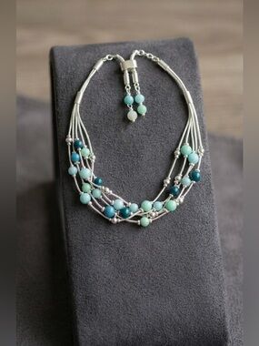 Multi-Strand Turquoise Bead Bracelet 2515